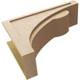 thumbnail image 6 of 12"W x 36"D x 24"H Classic Viola Rough Cedar Woodgrain TimberThane Corbel, Primed Tan, 6 of 6