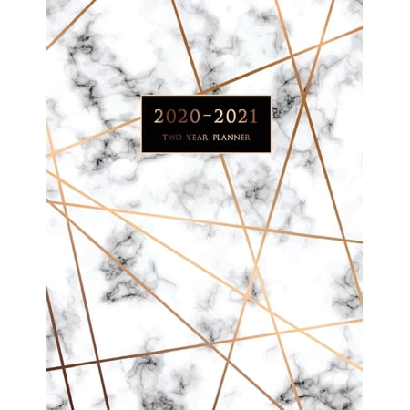2020-2021 Two Year Planner: Large Monthly Planner with Inspirational Quotes and Marble Cover (Volume 5)