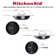 thumbnail image 2 of Juego de sartenes de inducción anodizadas duras KitchenAid de 4 piezas, 2 of 8