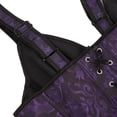 thumbnail image 5 of Corset Top With Straps Sexy Floral Corset And Bustiers Jacquard Overbust Corset Plus Size, 5 of 5