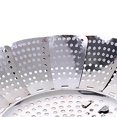 thumbnail image 2 of Steamer Basket for Vegetable Pot, Steaming, Food, Stainless Steel, Foldable, Expandable, S, 2 of 4