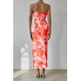 thumbnail image 2 of Vestido PRETTYGARDEN Strapless Floral Maxi Bodycon Naranja S, 2 of 6