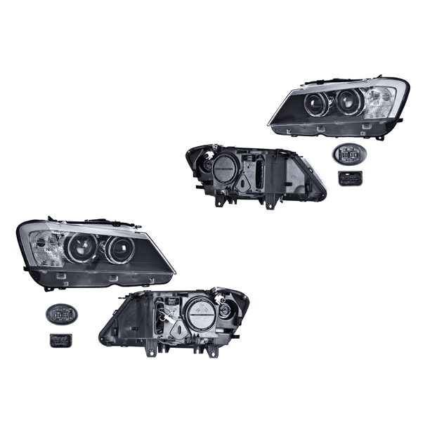 Par de FAROS X3 2011 al 2014 DEPO FARO BW X3 11-14 ELECTRICO C/MOTOR P/FOCO XENON DER IZQ