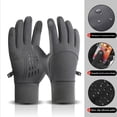 thumbnail image 2 of Hombres Mujeres Guantes Calefactores USB Pantalla Táctil Térmico (gris), 2 of 5