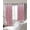 Pink, variant on Orange Ombre Blackout Curtains for Bedroom/Living Room, Thermal Insulated Kitchen Curtains, Farmhouse Stripes Modern Abstract Art Grommet Darkening Window Treatment Drapes 52"x84"x2