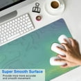thumbnail image 4 of Extended Gaming Mouse Pad, Japanese Blue Wave XL, Non-Slip Rubber Base, Stitched Edge Desk Pad, 31.5 x 11.8 Inch, 4 of 7