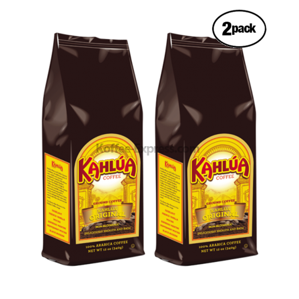 (2 Pack) Kahlúa Original Ground Coffee, Medium Roast, 12 Oz