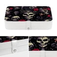 thumbnail image 4 of Punk PU Leather Necklace Holder with Removable Compartment and Portable Jewelry Stand Earring Holder Jewelry Box, 4 of 6