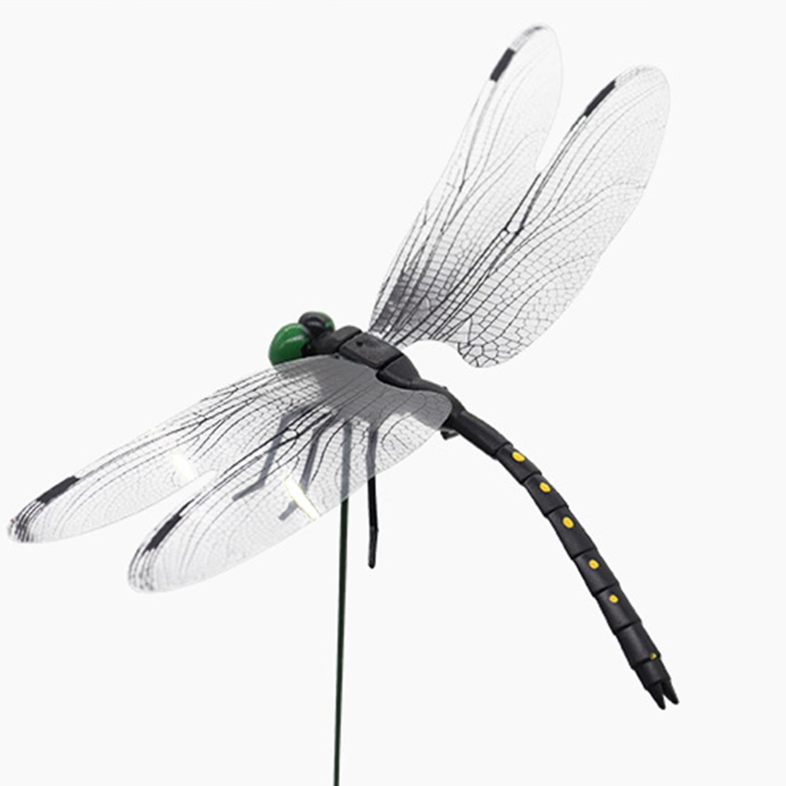 2026 New 40 Pcs Dragon Fly Clips for Bugs Repellent, 3D Artificial Dragonfly Hat Clip, Dragonfly Garden Decor (10PCS)