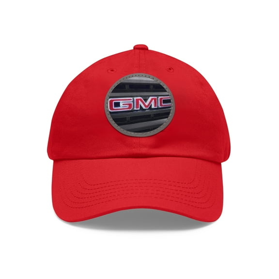 GMC Dad Hat with Leather Patch (Round)