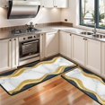thumbnail image 3 of Kitchen Rugs Sets Of 2,Blue Marble Gold Wave Pattern Anti Fatigue Kitchen Mat Rugs Non Slip Washable,Decorative Kitchen Floor Mats for Kitchen,Sink,Laundry,17"x47"+17"x47", 3 of 5