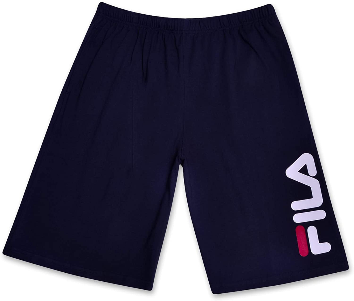 FILA - and Tall Mens Cotton Jersey Active Gym Shorts with Adjustable Waistband Navy 3X - Walmart.com Walmart.com