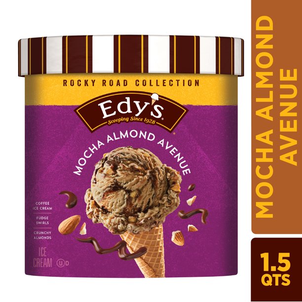 Dreyer's/Edy's Mocha Almond Avenue Ice Cream, 1.5 Quart Tub