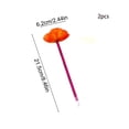 thumbnail image 3 of HCBY 2 Pack Flower Shaped Ballpoint Pen, Cute Simulation Floral Pen for School Office, Creative Decorative Flower Pens for Writing Gift, 3 of 8