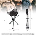 thumbnail image 3 of Silla de Viaje Silla Trípode Slacker para Acampar, Silla Liviana, Correa de Transporte Ajustable para Fácil Transporte | Patas de pato de gran tamaño para mayor estabilidad | Perfecto para aventuras a, 3 of 5
