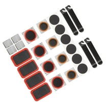 Minkissy 1 Set Bike Patch Repair Kit Black Metal For Mountain And Road Bikes