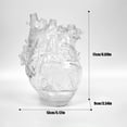 thumbnail image 3 of (Grand - Bleu Transparent) Vase Coeur Transparent, 3 of 14