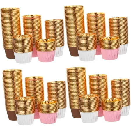 600 Pcs Cake Cup Wedding Wrapping Paper Cheesecake Cups Mini Muffin Disposable Cake Cup Large Muffin Pan Muffin Baking Wrappers Cupcake Holder Cupcake Baking Liners Muffin Liners