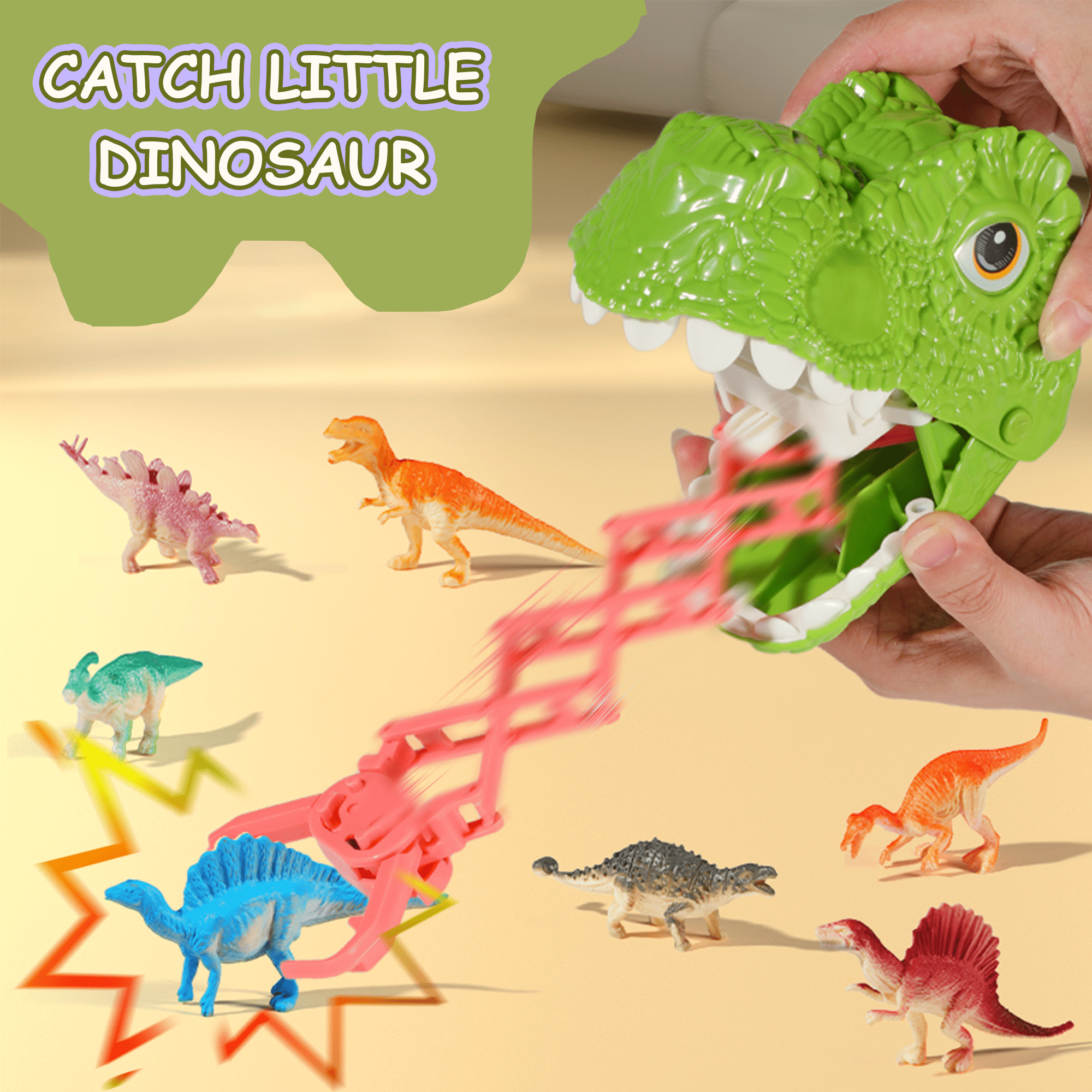 ZSUCC Dinosaur Toy, Dinosaur Transport Truck for Toddlers Boys Ages 3-8, 2 Modes Dinosaur Playset with Small Dinosaurs,  Dinosaur Truck Toys for 3-6 Years Old Boys Girls Gifts