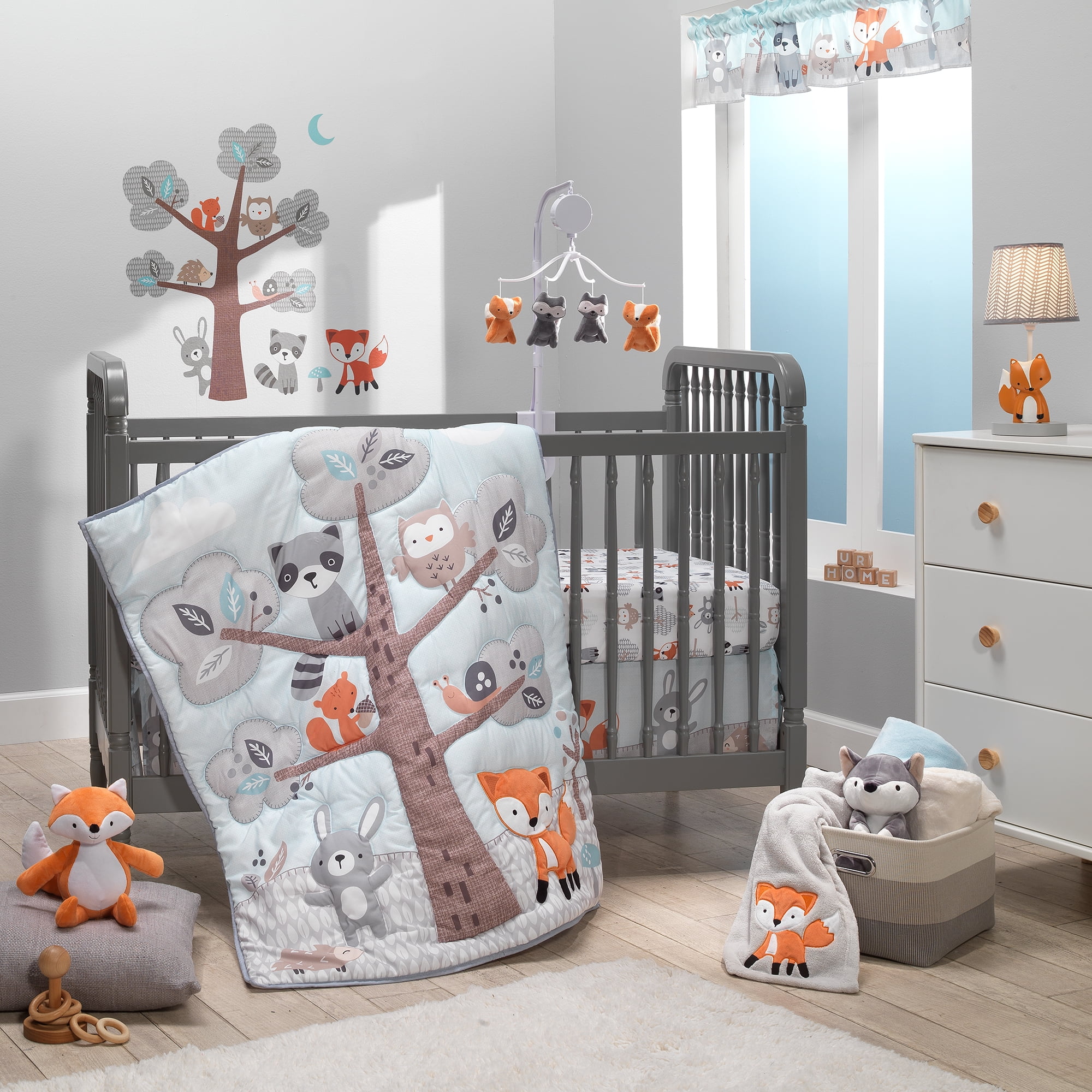 Bedtime Originals Woodland Friends Fitted Crib Sheet photo 4