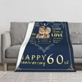 thumbnail image 2 of MMYGU 25th Wedding Wedding Anniversary Blanket for Couple Wedding Gifts for Couple Romantic 25 Years of Marriage Anniversary Throw Blanket 60x80in, 2 of 6