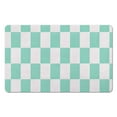 thumbnail image 1 of Checkered Runner Rug for Bathroom - Non-Slip, 20x32 inches, Absorbs Water, Soft Microfiber, Machine Washable, Ideal for Bathtub & Showers., 1 of 5