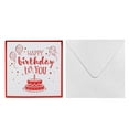 thumbnail image 2 of 3D Birthday Card Cake and Fireworks Patterns with Music and Light Function for DIY Present, 2 of 7