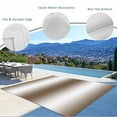 thumbnail image 4 of Fsddascl Brown White Ombre Outdoor Rug for Patio/Deck/Porch, Non-Slip Large Area Rug 5 x 8 Ft, Vintage Minimalist Country Gradient Indoor Outdoor Rugs Washable Area Rugs, Camping Rug Carpet, 4 of 5