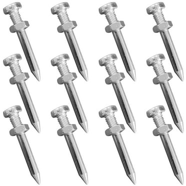 LEXSOMEO 26Pcs Lawn Aerator Spike Lawn Aerator Shoe Stake Metal Aerator Nail Lawn Aerator Tools