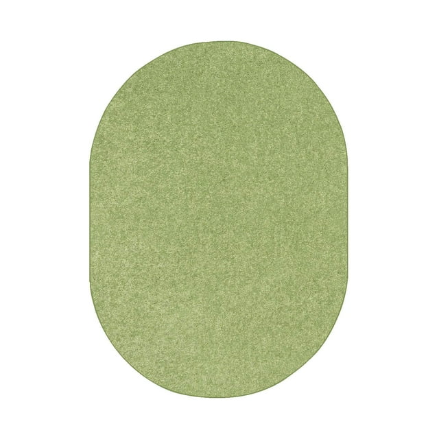 Ambiant Galaxy Way Pet Friendly Area Rugs Lime Green - 5' x 7' Oval