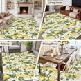 thumbnail image 5 of Yellow Lemons Area Rugs 5'x8', Washable Small Throw Rugs for Classroom Bedroom, Summer Botanical Leaves Wooden Farmhouse Art Indoor Outdoor Rug Non-Slip Low Pile Carpet Runner Reversible Floor Mats, 5 of 8