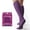 Heather Purple, variant on Copper Fit® Compression Socks, Copper Infused Easy-On/Off, 1-pair, Unisex, Heather Coral, S/M