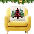 thumbnail image 2 of Funda Cojín Decorativa Almohada Estampada Navidad Suave para Sofá, 2 of 9