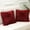 Wine Red, variant on Sanmadrola Pillow Covers Throw Pillow Covers Pillow Protector with Hidden Zipper Furry Long Faux Fur 18''x18'' 2 Pack