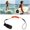 Orange, variant on Surfboard Leash, Coiled Sup Leash Leg Rope, Straight Surf Board Leg Rope, Elastic Safety Outdoor SUP Strap Surfing Leash Rope Adjustable TPU Wrist Coil Leg Foot Rop (White)