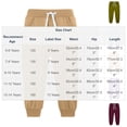 thumbnail image 3 of Piuwrlz Kids Pocket Pants Boys Winter Plain Jogger Pants Long Sweatpants Blue Size 7 Years, 3 of 3