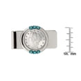 thumbnail image 2 of American Coin Treasures 1800's Liberty Nickel Men's Money Clip - Silver Tone, 2 of 2
