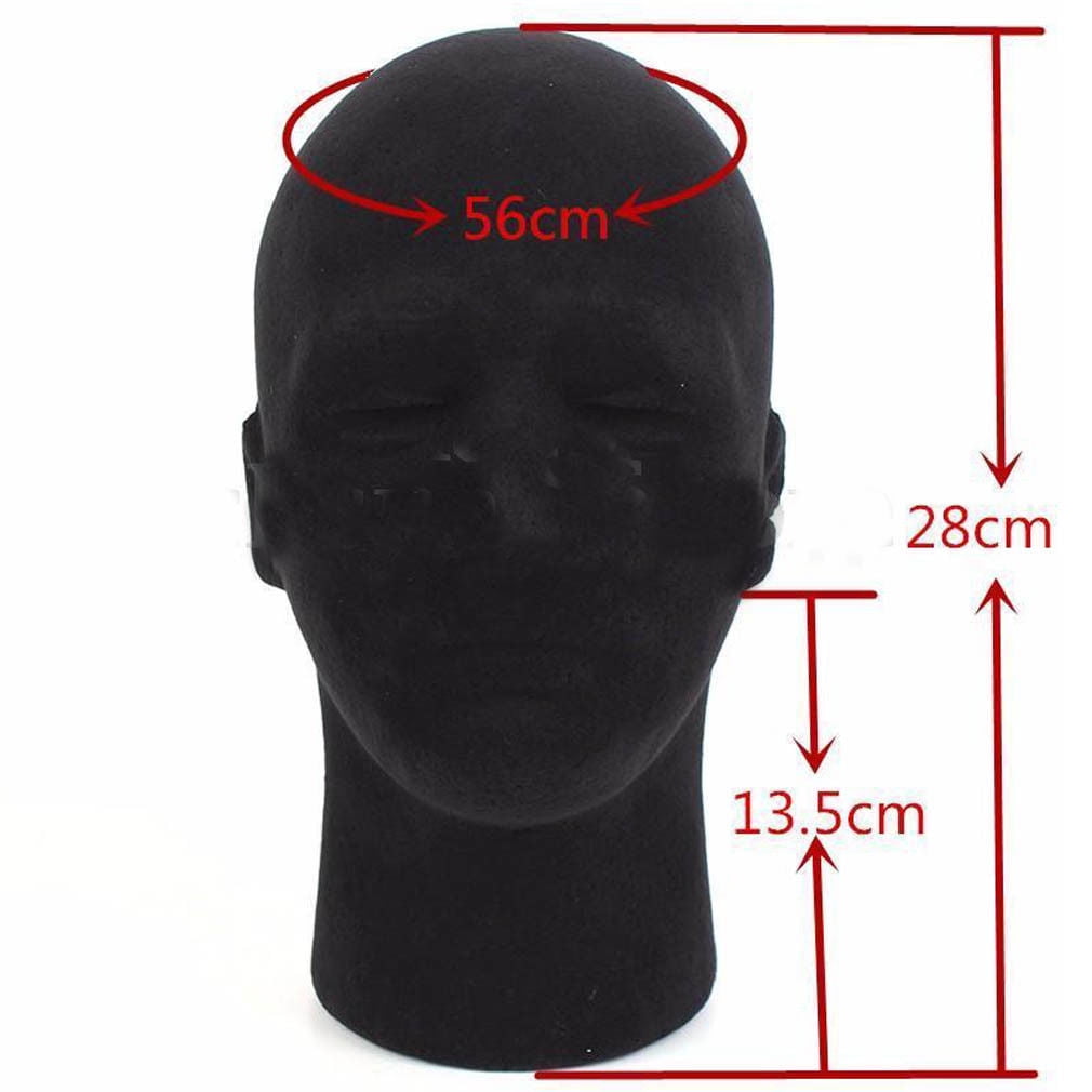 Male Plastic Mannequin Head