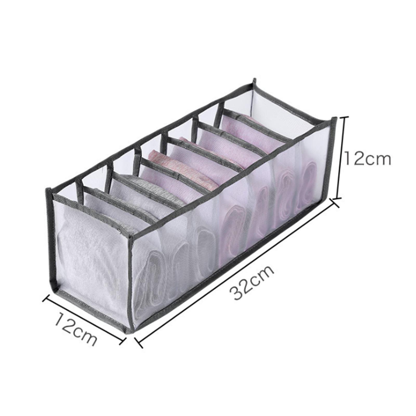 Foldable Underwear Storing Box Home Use Storage Drawer Divider Mesh