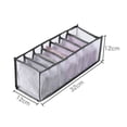 thumbnail image 2 of Zootealy Foldable Underwear Storing Box Home Use Storage Drawer Divider Mesh Grid Organizer for Underwear/Bras/Socks, 2 of 6