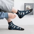 thumbnail image 2 of Pofeuu Glowing Butterfly Print 30cm Socks, Adult Running Hiking Socks for Youth and Adult, 2 of 7