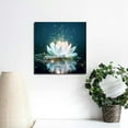 thumbnail image 4 of Chilfamy Flowers Sparkles Radiant Light Canvas Wall Art Decor 12x12in, 4 of 6