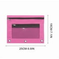 thumbnail image 2 of Back to School Supplies Under 1 Pencil Pouch 3-Ring Zipper Pencil Pouches Case Binder Cosmetic Bag Oxford cloth Cute School Supplies, 2 of 8