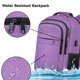 thumbnail image 5 of Mochila de viaje Lapsouno extra grande de 17,3" con puerto USB, color morado, 5 of 8