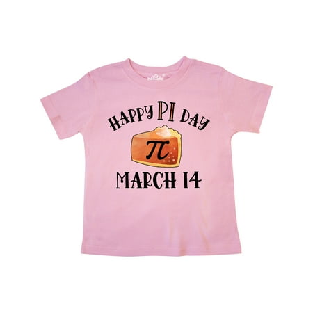 

Inktastic Happy Pi Day March 14 Pumpkin Pie Slice Gift Toddler Boy or Toddler Girl T-Shirt