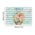 thumbnail image 3 of Aoznliie Easter Placemats, Linen Printed Table Mats with Rabbit Egg Design, 17.7x12 Inch Heat Resistant Washable Placemat for Spring Holiday Dining Table Decor (Multicolor, Set of 4), 3 of 7