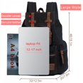 thumbnail image 2 of Mochila AUGUR Lona Vintage 18L de gran capacidad para hombre, 2 of 7