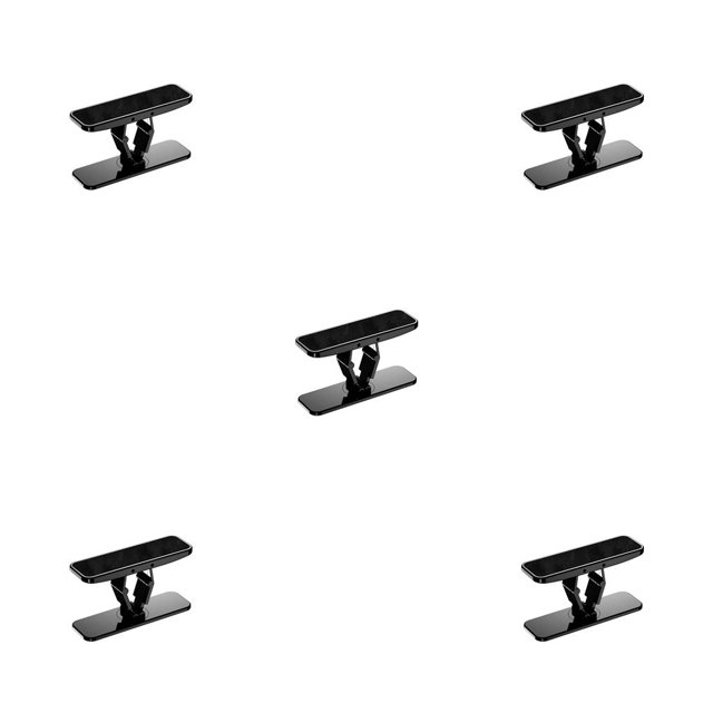Methold Soporte para anillo de teléfono Rotación de 360 ° Soporte trasero universal ajustable para teléfono móvil Agarre a prueba de Negro 5piezas