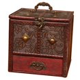 thumbnail image 3 of Caja de Almacenamiento de Madera Caja Decorativa Vintage Caja de Toca Antigua Almacenamiento de Caja de Almacenamiento para , Flor SM SunniMix caja de almacenamiento de joyas, 3 of 8