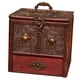 thumbnail image 3 of Caja de almacenamiento de madera antigua vintage, organizador de joyas para llaves Flor, 3 of 7